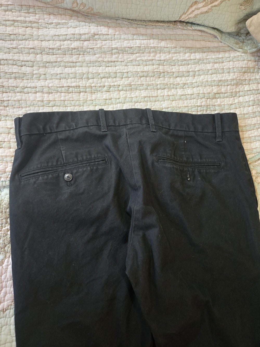 3 For $15 GAP Men’s Straight Leg Pants in Black 32x32 NWOT - Picture 6 of 7